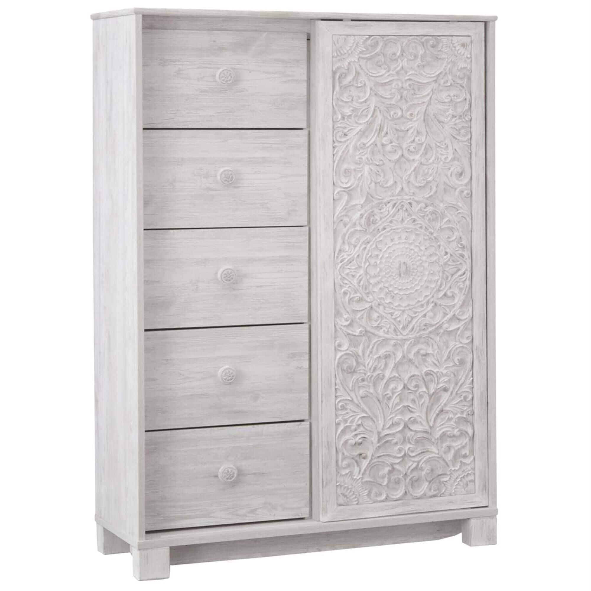 Signature Design by Ashley Paxberry Dressing Chest in White Wash