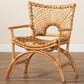 Baxton Studio Mamba Arm Chair in Light Honey, , large