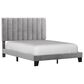 Richlands Furniture Crestone Queen Upholstered Platform Bed in Gray, , large