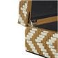 Maple and Jade 2-Piece Handmade Woven Zig Zag Storage Decorative Box Set in Matte Brown and Cream, , large