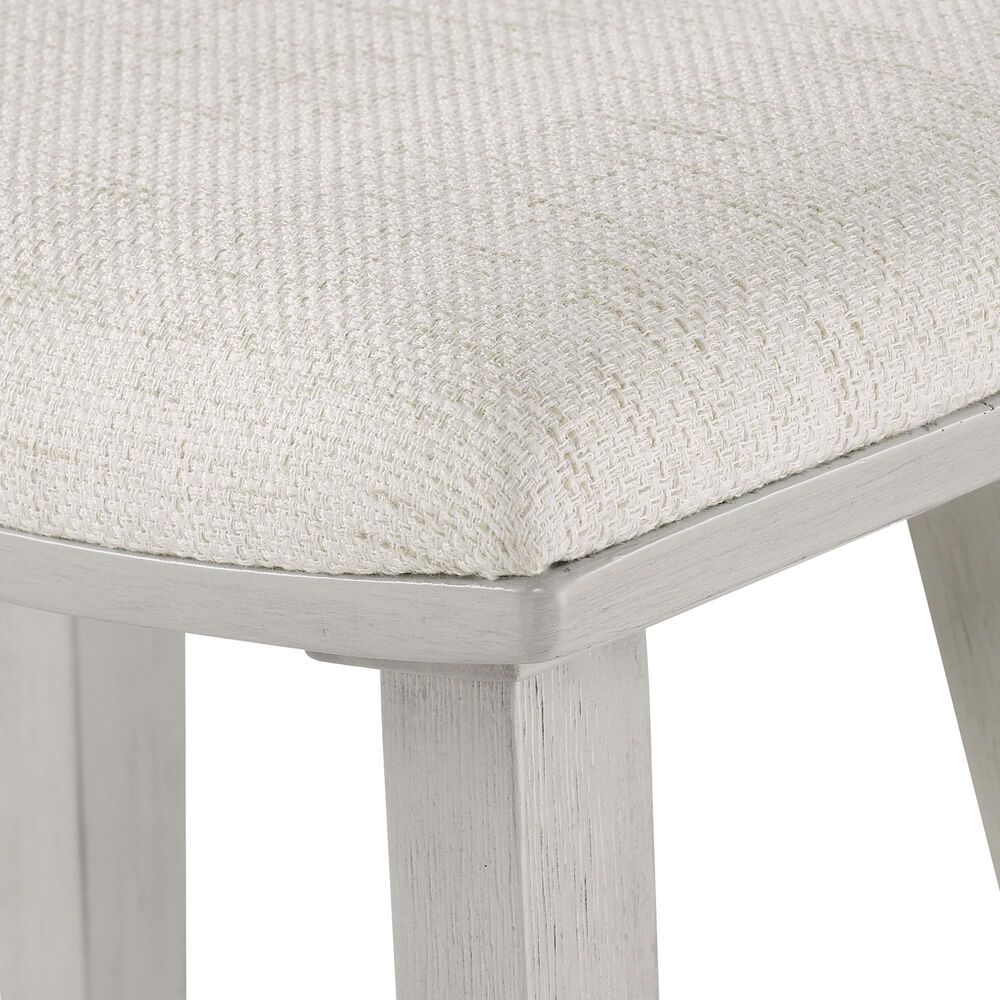 Valor Living Coley 24" Counter Stool with Linen Cushion Seat in White Wash (Set of 2), , large