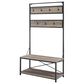 Walker Edison 72" Hall Tree in Grey Wash, , large