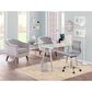 Lumisource Zenn End Table in Stainless Steel and Clear, , large
