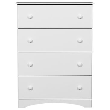 Lemoore Essential 14000 4 Drawer Chest in White, , large