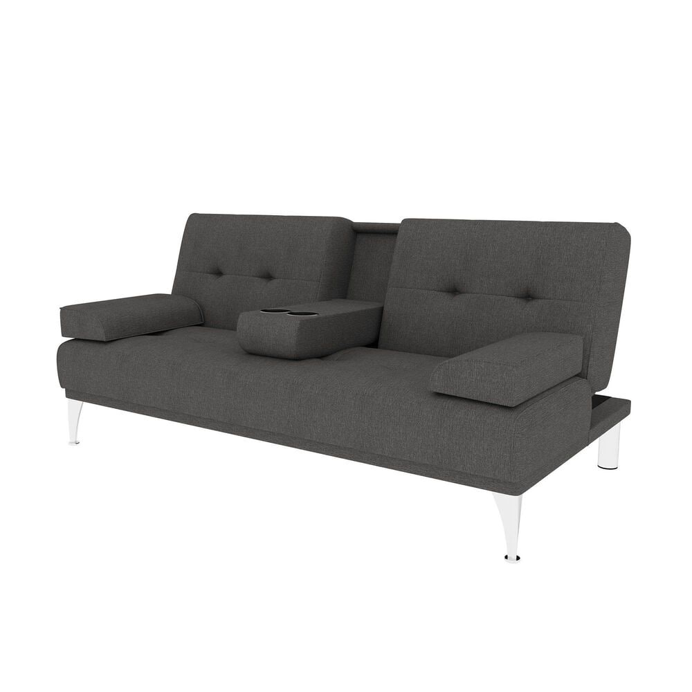 Lifestyle Solutions Malibu Gray Futon, , large