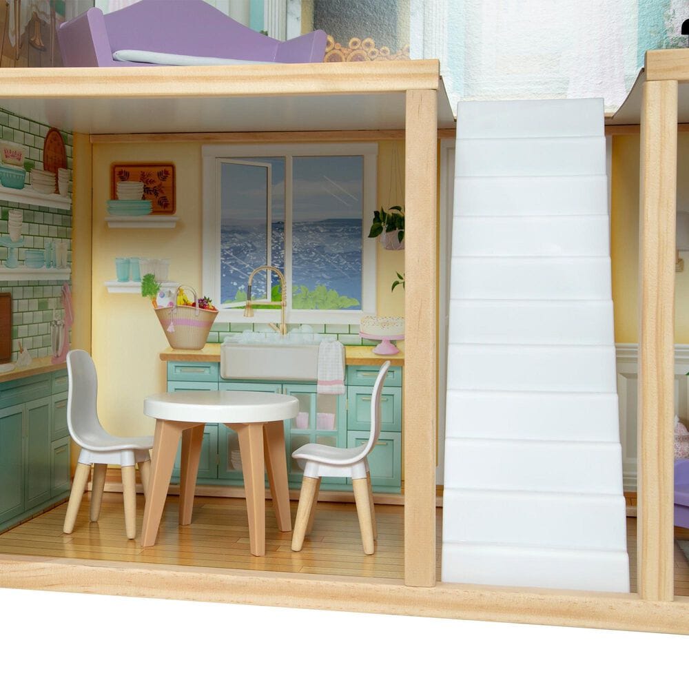 Delta Children Mysize Dollhouse with Large 3-Story and 7 Rooms in Multicolor, , large