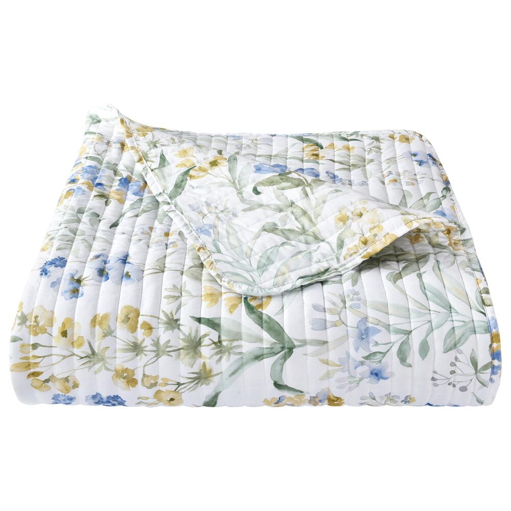J. Queen New York Tallulah 3-Piece Full/Queen Quilt Set in Blue, , large