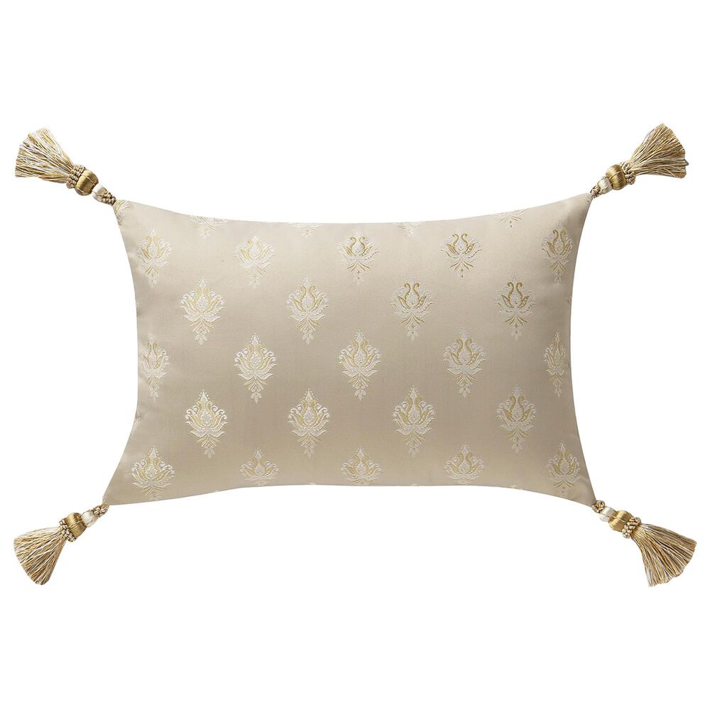 BCP Home Waterford Annalise Decorative Pillow in Ivory, Taupe and Gold, , large