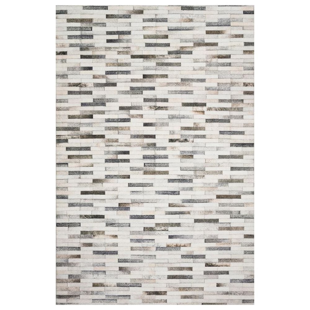 Loloi II Maddox MAD-01 2"3" x 3"9" Ivory and Grey Scatter Rug, , large