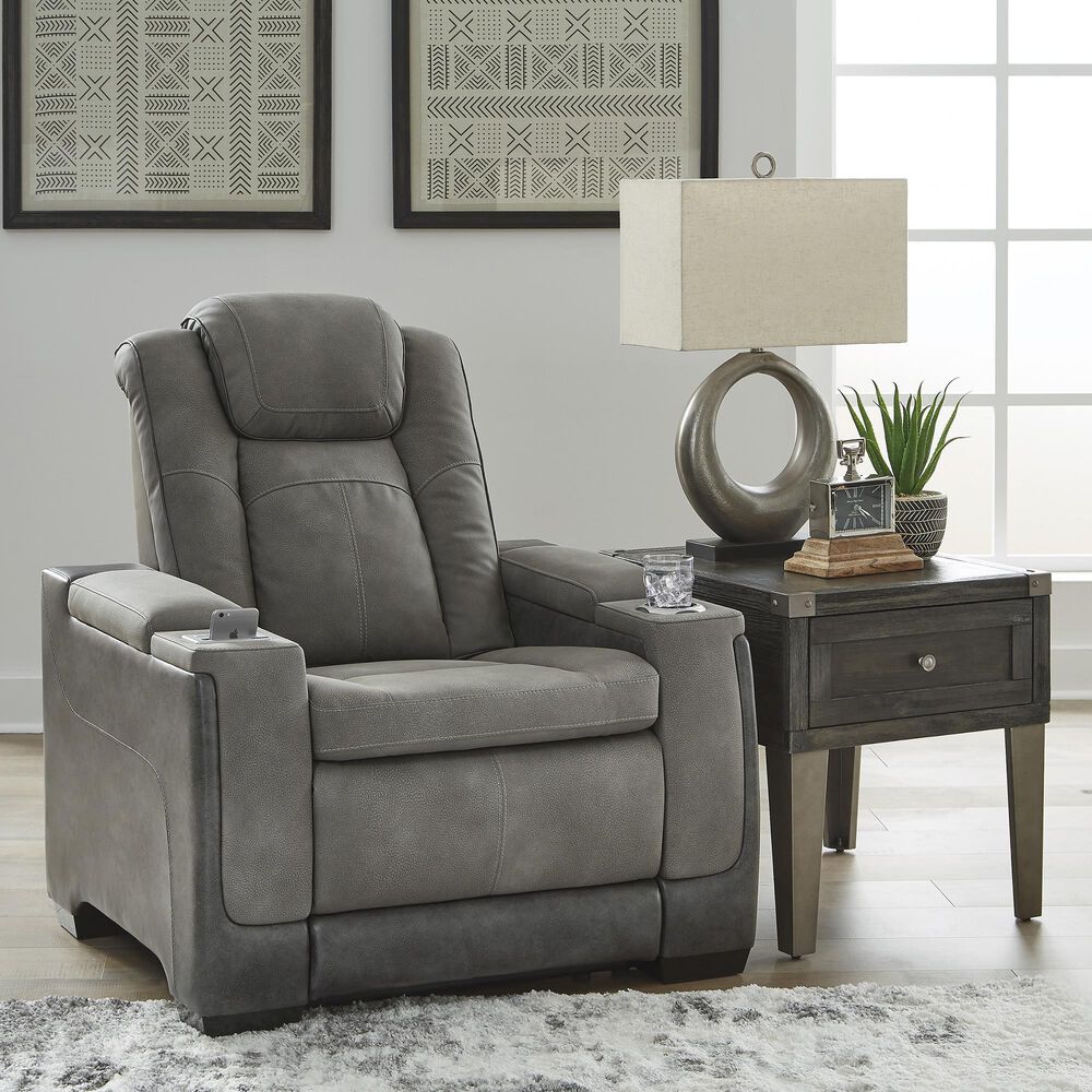 Ashley Next-Gen DuraPella Power Recliner in Slate, , large