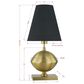 Southern Lighting Selma Table Lamp in Antique Brass, , large