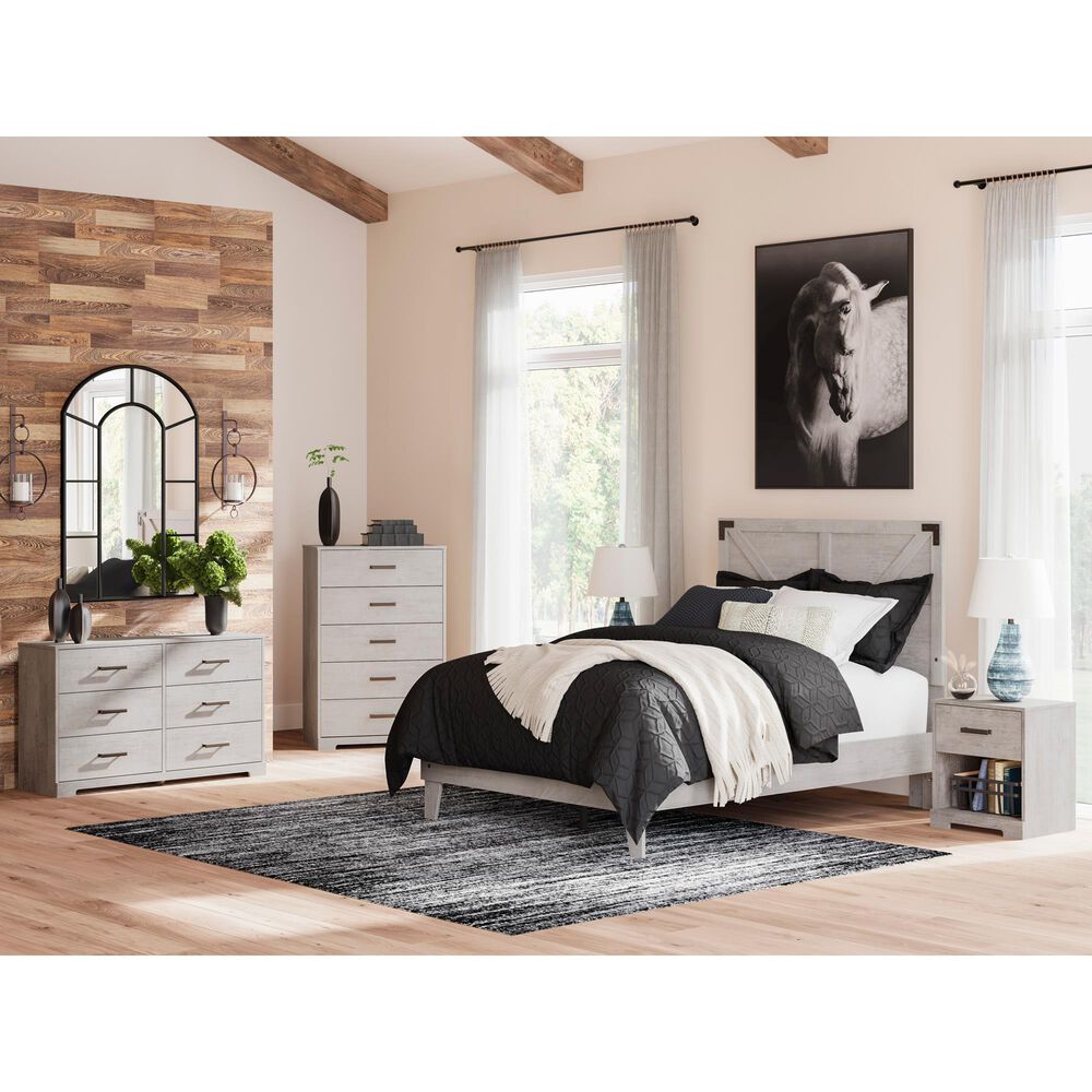 Ashley Shawburn Full Platform Bed in Gray, , large