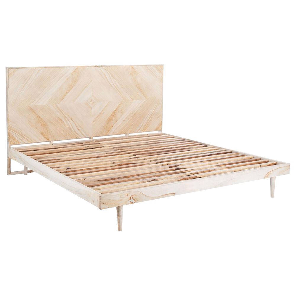 Safavieh Willa King Bed in White Washed, , large