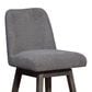 Blue River Amalie Swivel Barstool with Grey Boucle Cushion in Grey Oak, , large