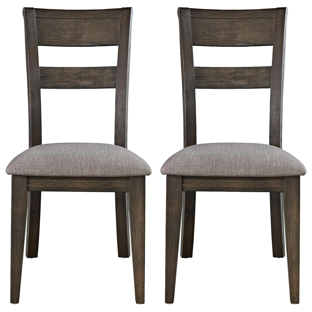 Belle Furnishings Double Bridge Side Chair in Dark Brown &#40;Set of 2&#41;, , large