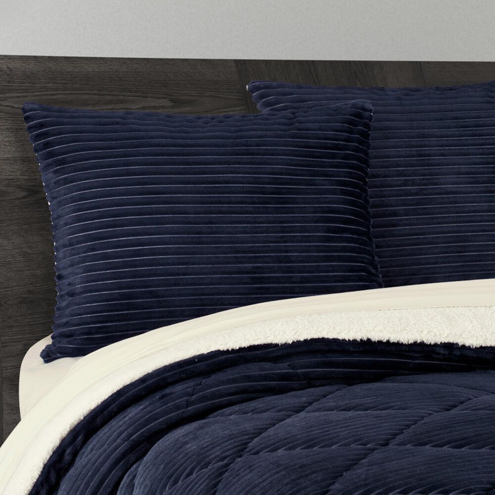 J. Queen New York Everett 3-Piece King/California King Comforter Set in Navy, , large