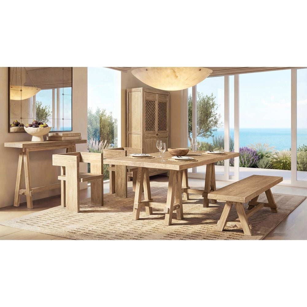 Jennifer Taylor Home Avenel Arm Chair in Heritage Light Natural Brown, , large