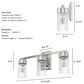 Hunter Gatz 3-Light Vanity in Brushed Nickel, , large