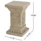 Hearth and Haven Outdoor Pedestal Column Plant Stand in Sand, , large