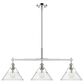 Golden Lighting Orwell 3-Light Linear Pendant with Clear Glass Shade in Chrome, , large