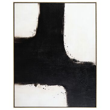 Ashley Reighlea 39.38" x 50" Wall Art in Black, White and Tan, , large