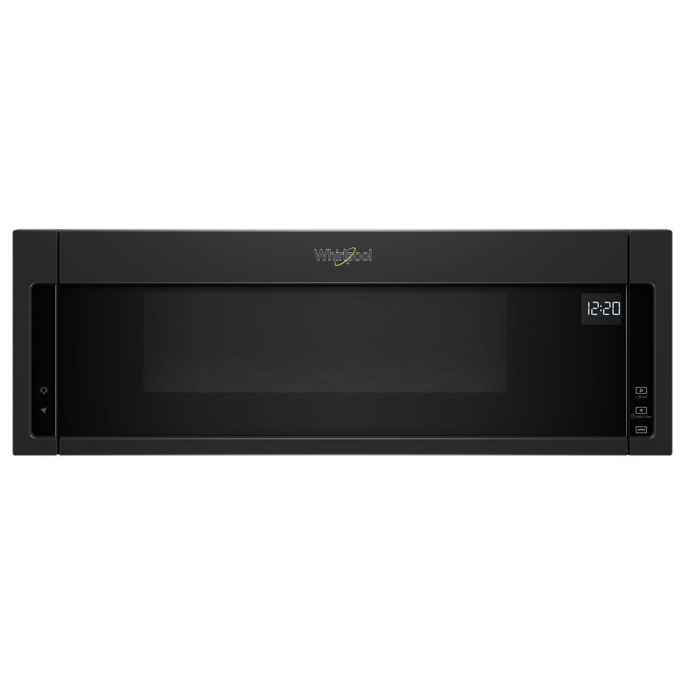 Whirlpool 1.1 Cu. Ft. 1000 watt Low Profile Microwave Hood Combination in Black, , large