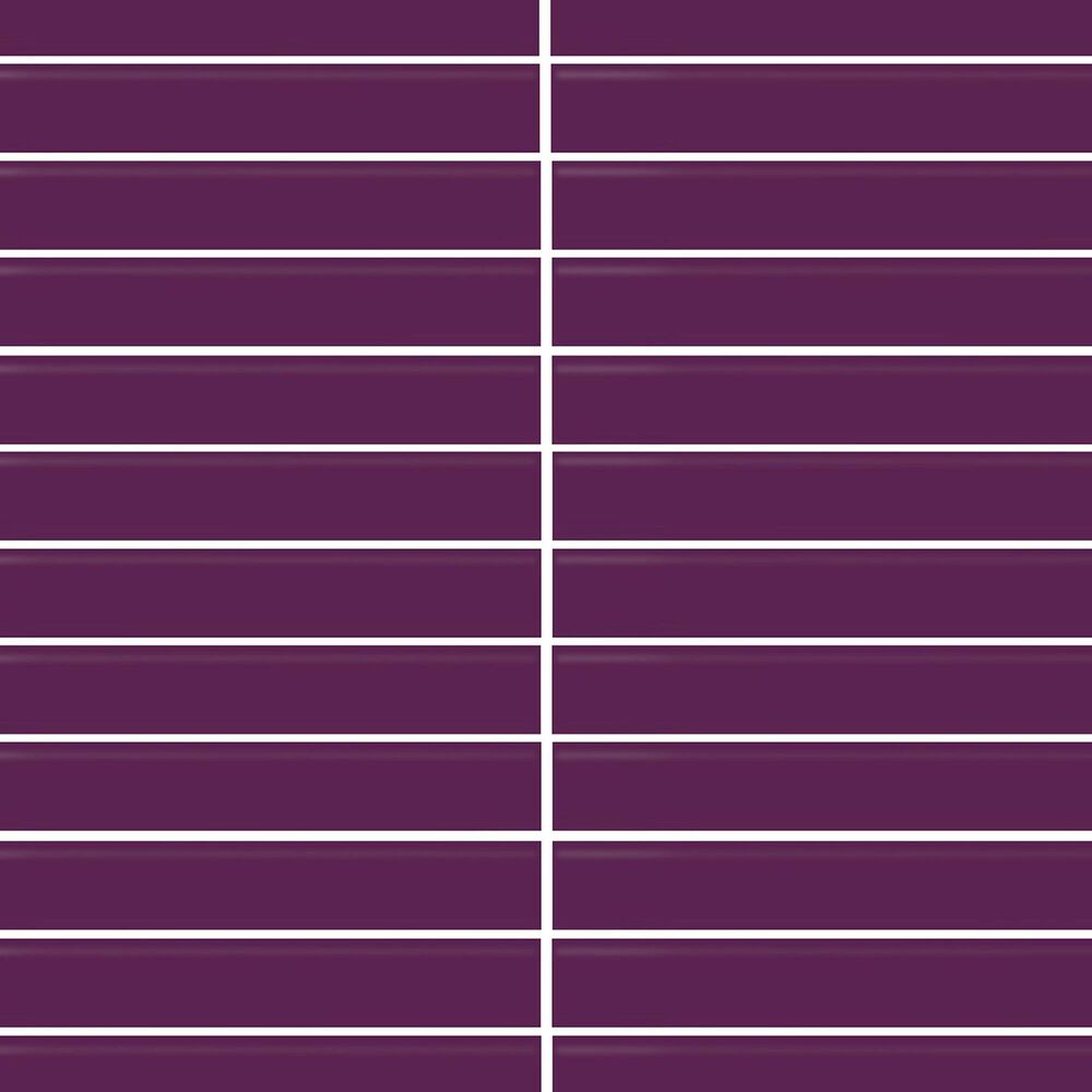Dal-Tile Color Wheel Plum Crazy 12&quot; x 10&quot; Ceramic Mosaic Sheet, , large