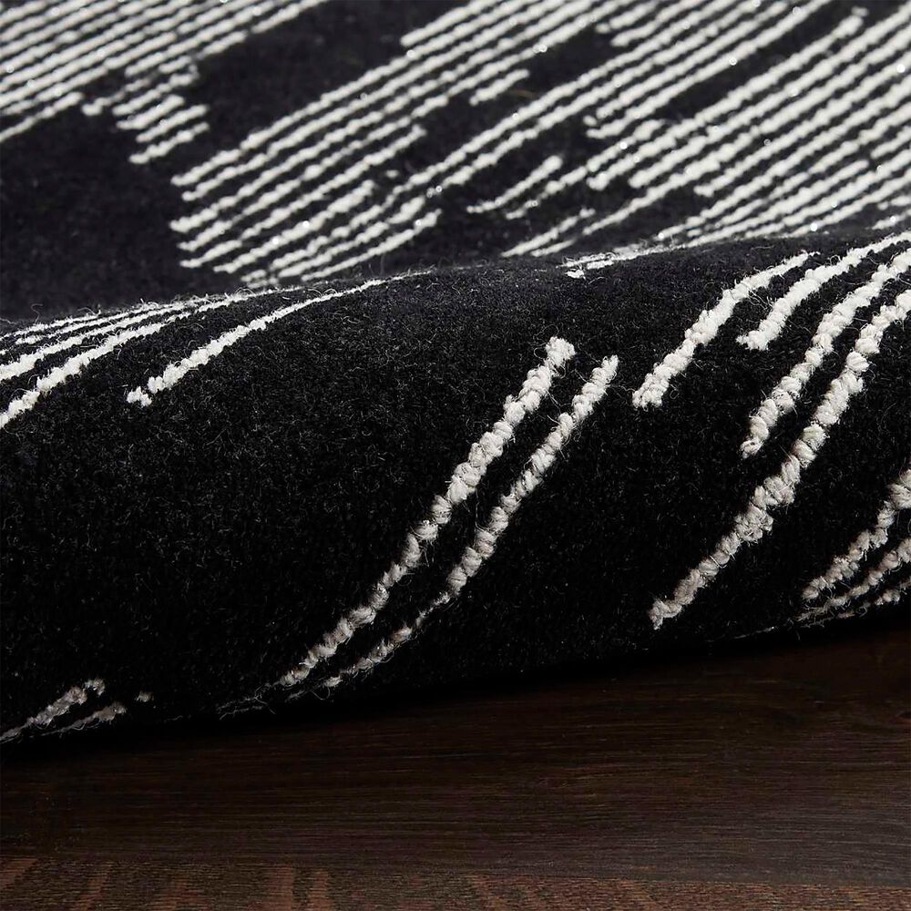 Nourison Ma30 Star 2&#39;3&quot; x 8&#39; Black and Ivory Runner, , large