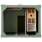 James Martin Vanities Brittany 30" Single Bathroom Vanity in Smokey Celadon with Single Hole 3 cm White Zeus Quartz Top and Rectangular Sink, , large