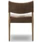 Four Hands Jayla Dining Arm Chair with Altair Mushroom Fabric in Toasted Oak, , large