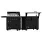Forno All"Aperto 2-Piece Outdoor Kitchen Grill Set with Bar and Beverage Center in Black, , large