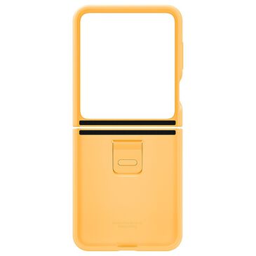 Samsung Silicone Case with Ring for Samsung Galaxy Z Flip5 in Apricot, , large