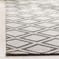 Safavieh Micro-Loop 2"3" x 7" Silver and Dark Grey Runner, , large