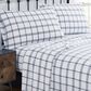 Pem America Truly Soft Bristol 4-Piece Queen Sheet Set in White and Black, , large