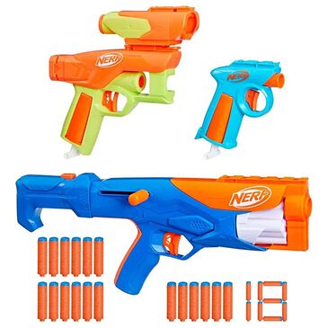 Nerf N Series Gear Up Pack with 3 Blasters and 18 N1 Darts, , large