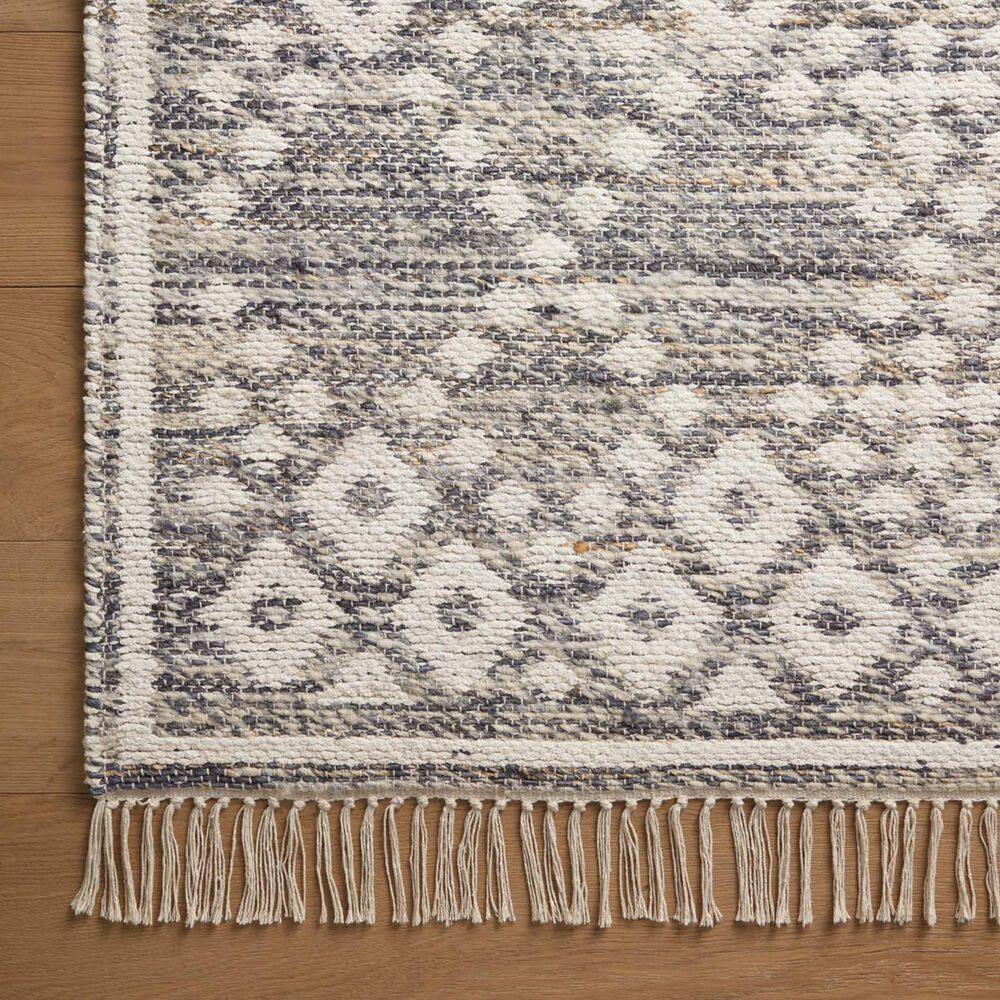 Angela Rose Rivers 2&#39;3&quot; x 3&#39;9&quot; Denim and Ivory Area Rug, , large