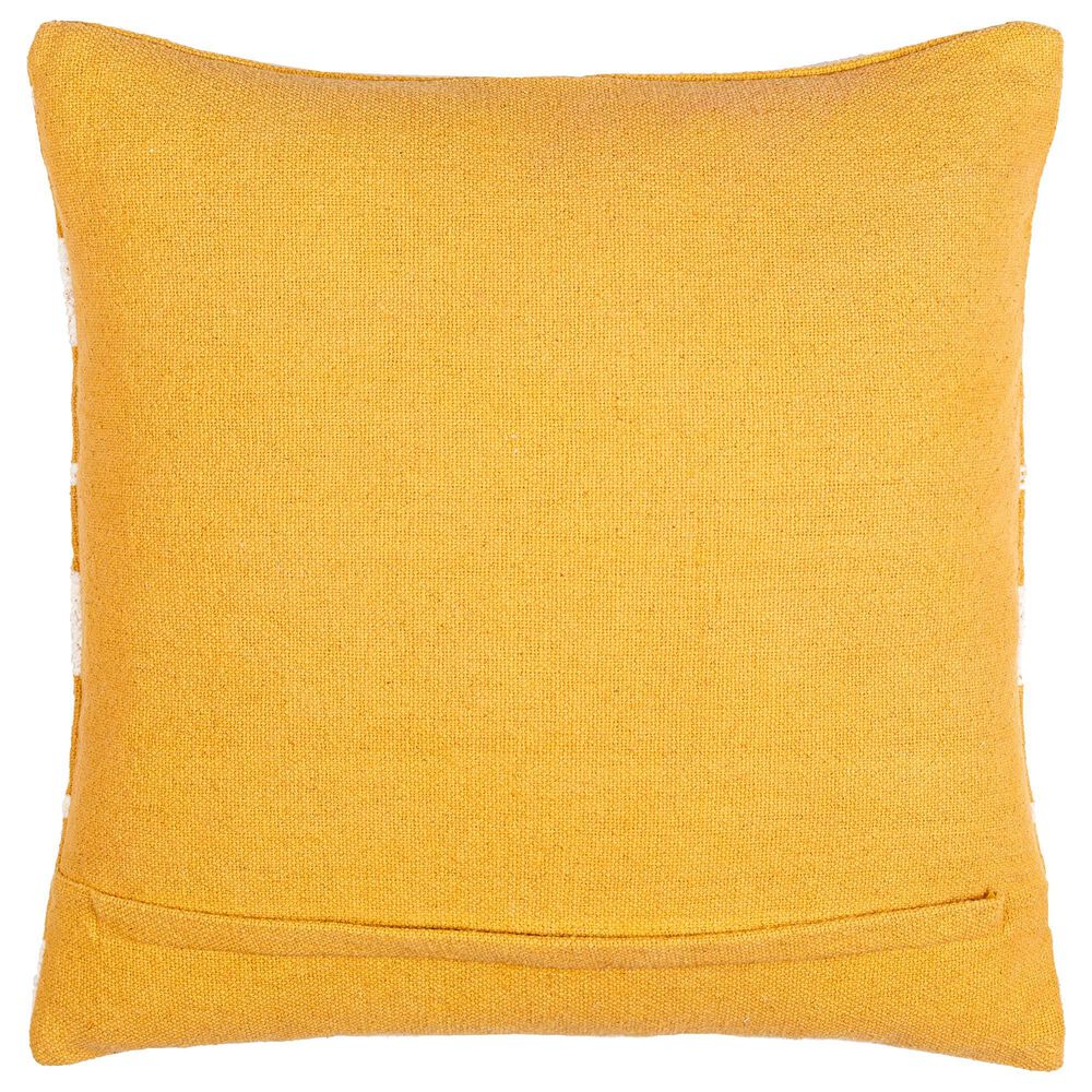 Surya Jason Wu 20&quot; Square Throw Pillow in Cream and Saffron, , large