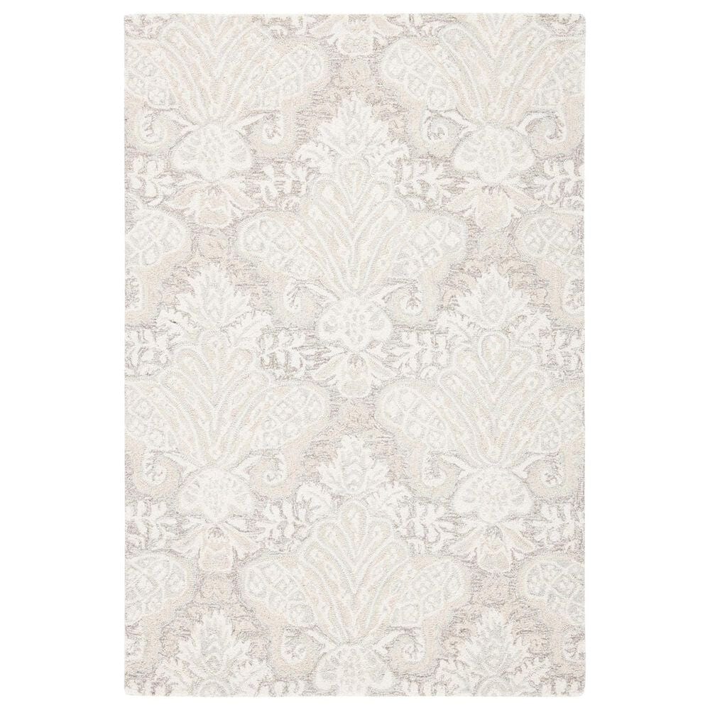 Safavieh Micro-Loop Damask 4" x 6" Beige Area Rug, , large