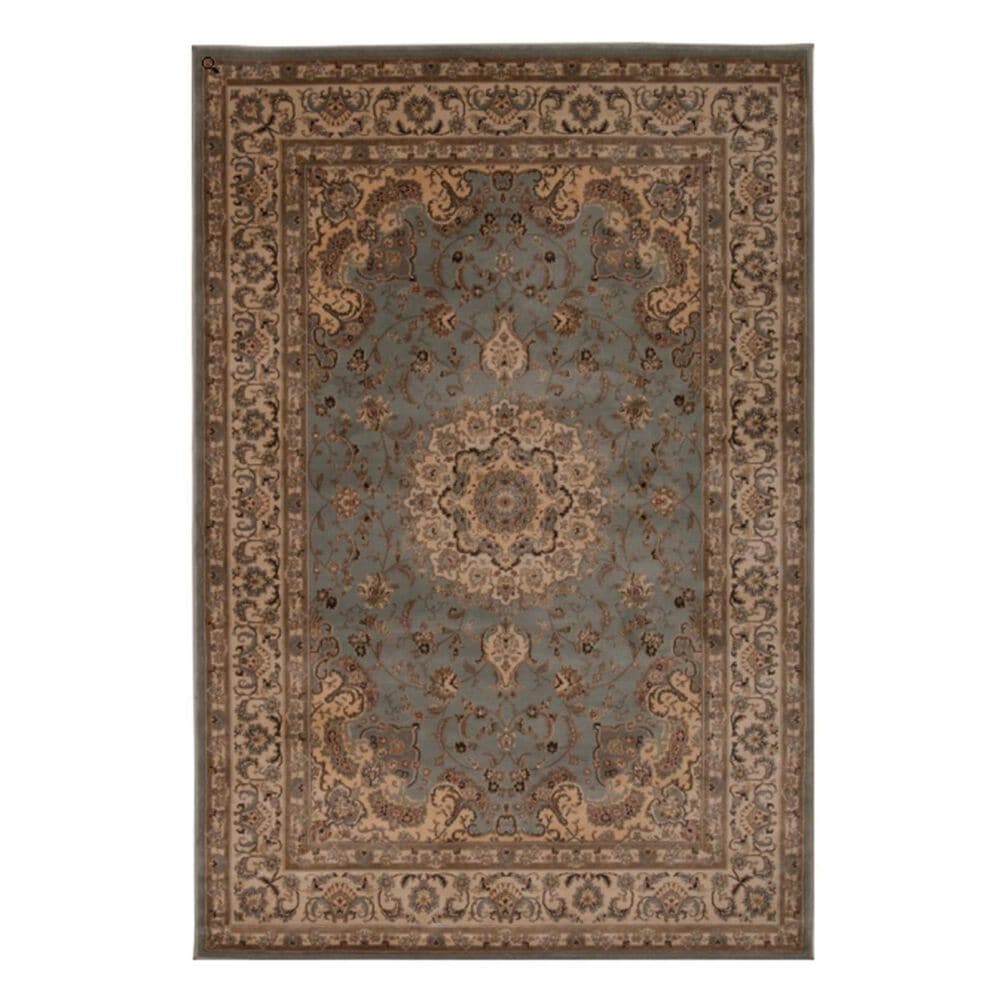 Nourison Ararat ARA02 3'9" x 5'9" Light Blue Area Rug, , large