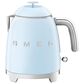 SMEG 3-Cup Stainless Steel Retro Style Mini Electric Kettle in Pastel Blue, , large