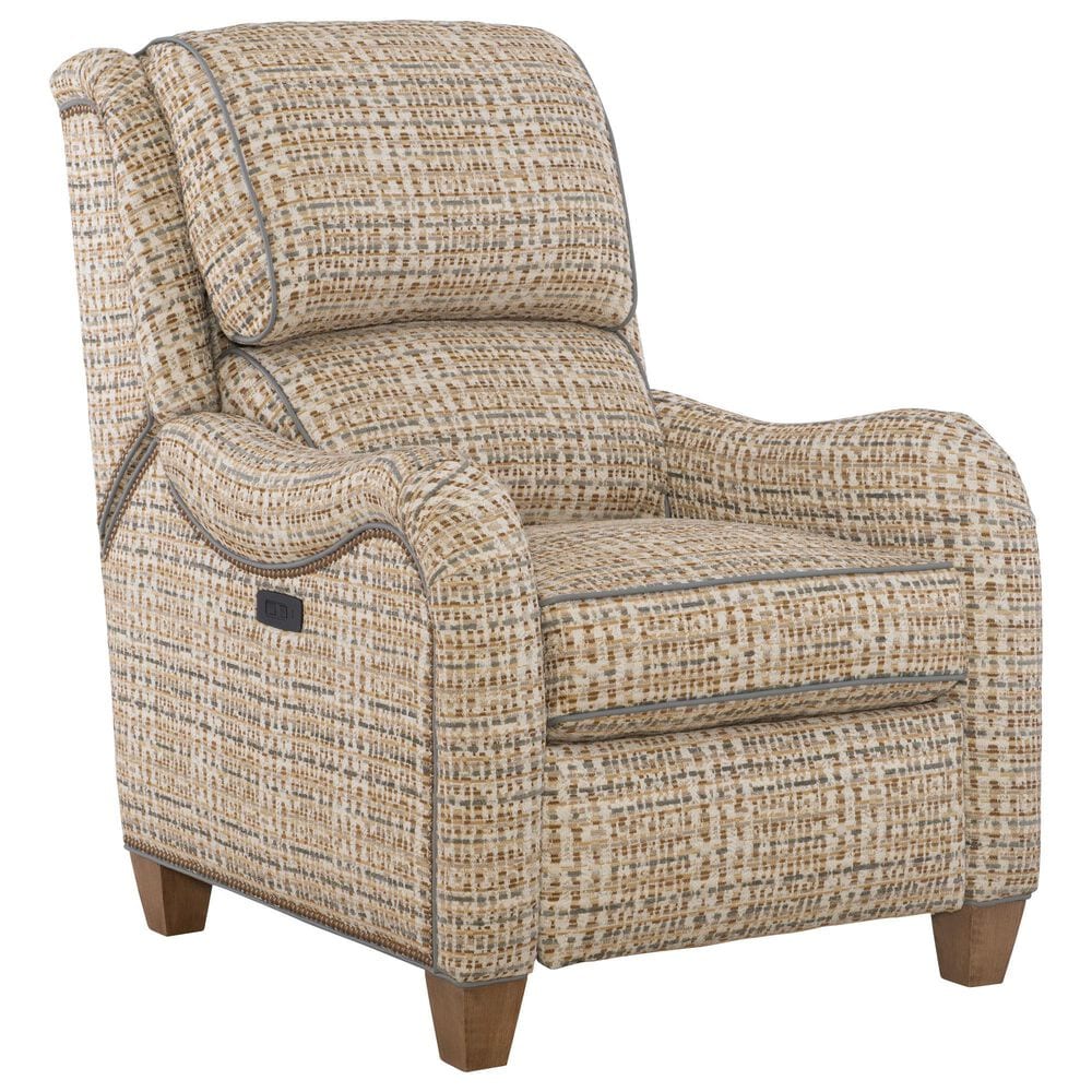 Bradington-Young Kashton 3-Way Double Power Lounger Recliner in Straw and Gray, , large