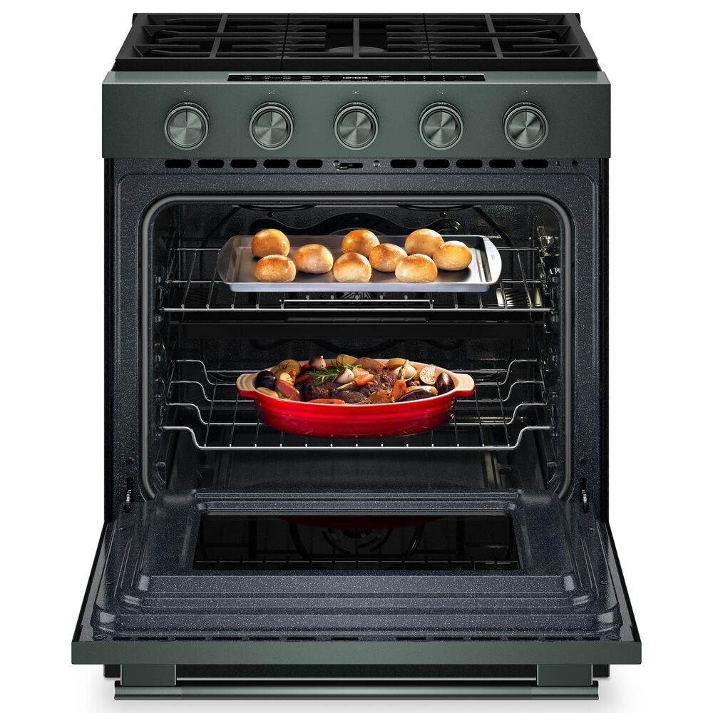 KitchenAid 5.0 Cu. Ft. Smart Slide-in Gas Range with Convection Cooking Modes and 2-in-1 Burner in Juniper, , large