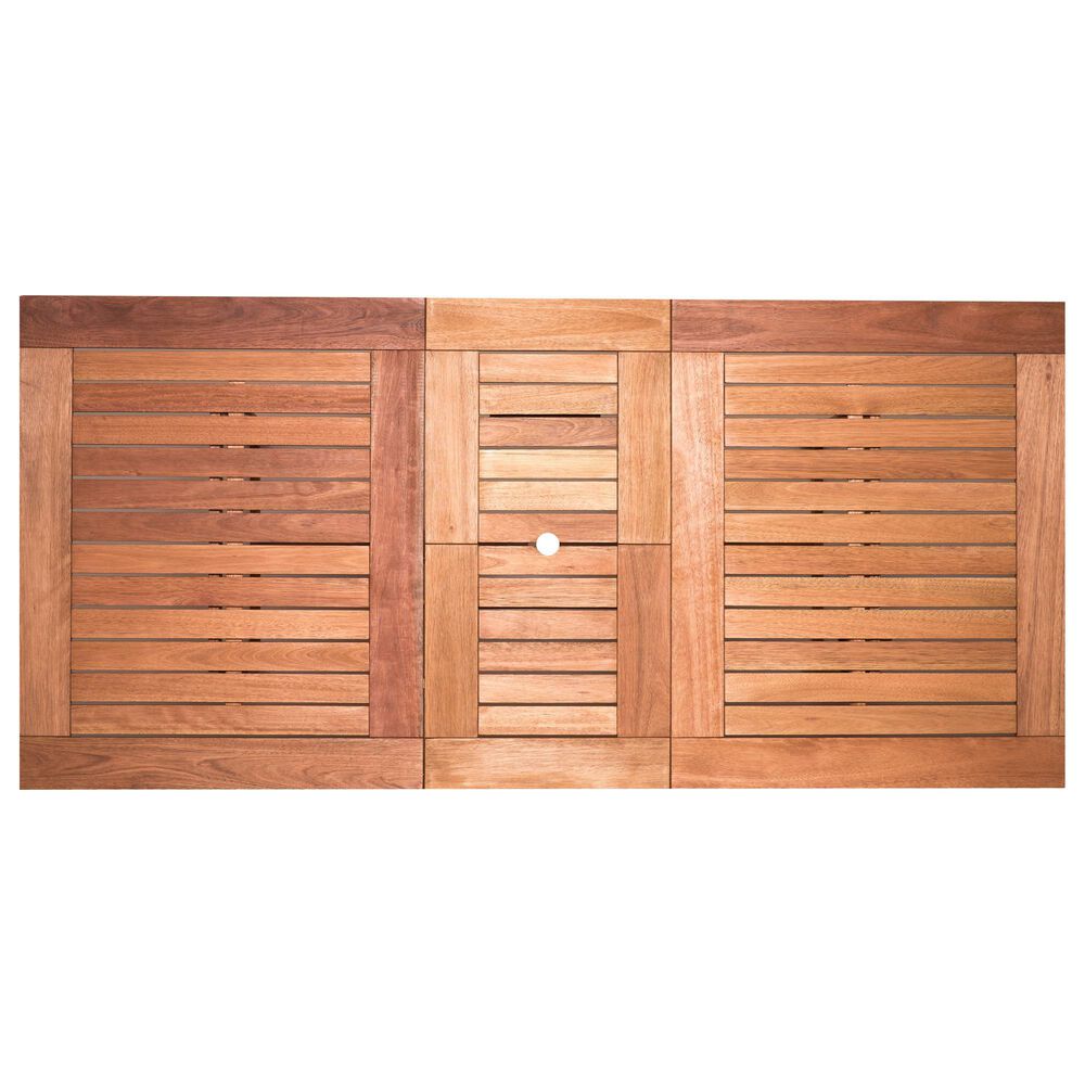 International Home Miami Sapo 9-Piece Rectangular Patio Dining Set in Brown, , large