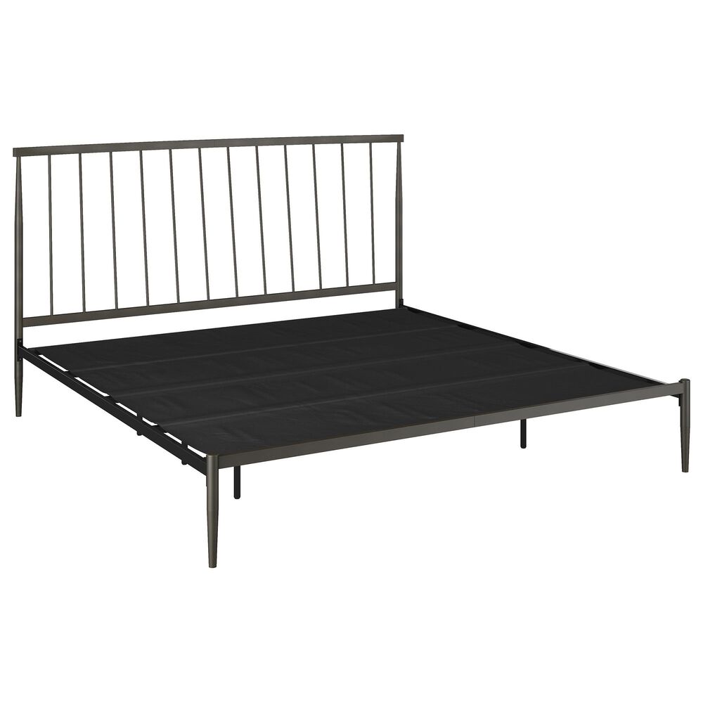 Richlands Furniture Kent King Platform Bed in Oiled Bronze, , large
