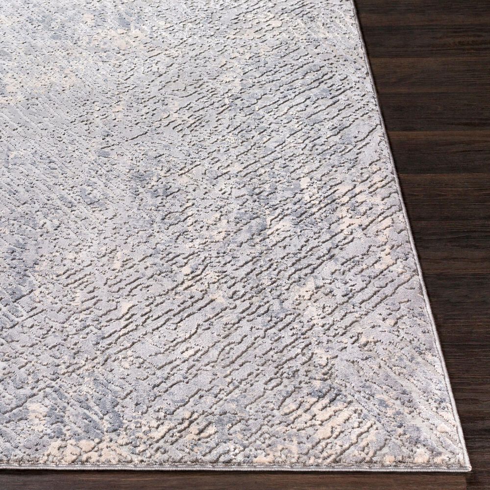 Surya Alpine 5&#39;3&quot; x 7&#39;3&quot; Medium Gray, Charcoal, Ivory and Light Gray Area Rug, , large