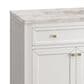 James Martin Vanities Chicago 36" Single Bathroom Vanity in Glossy White with 3 cm Victorian Silver Quartz Top and Rectangular Sink, , large