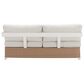 Zuo Modern Gelo Sofa in White and Brown, , large