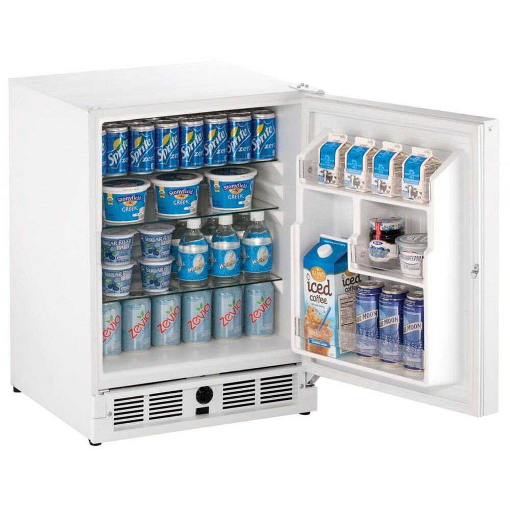 U-Line 21&quot; Solid Door Refrigerator Right Hinge in White Solid, , large