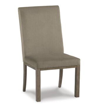 Millennium Chrestner Side Chair with Light Brown Cushion in Gray, , large