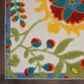 Nourison Aloha ALH17 2"8" x 4" Ivory and Multicolor Indoor/Outdoor Area Rug, , large